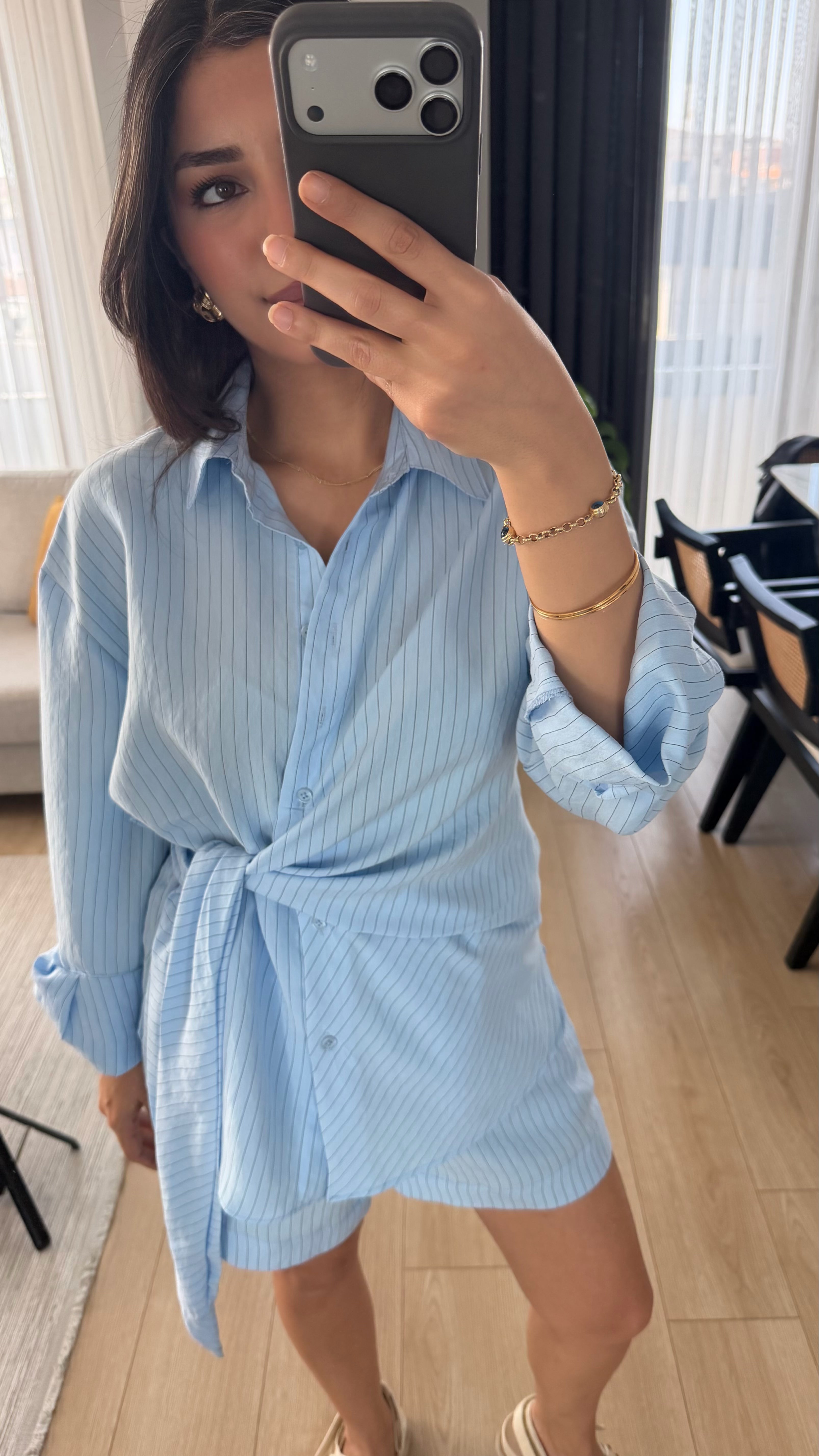 Bebe Mavi Modal Karışımlı Şort