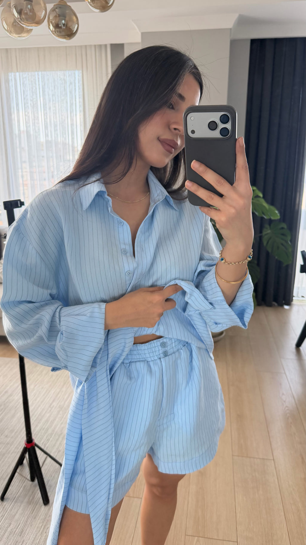 Bebe Mavi Modal Karışımlı Şort