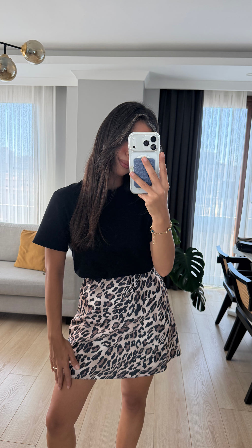 Leopar Saten Etek