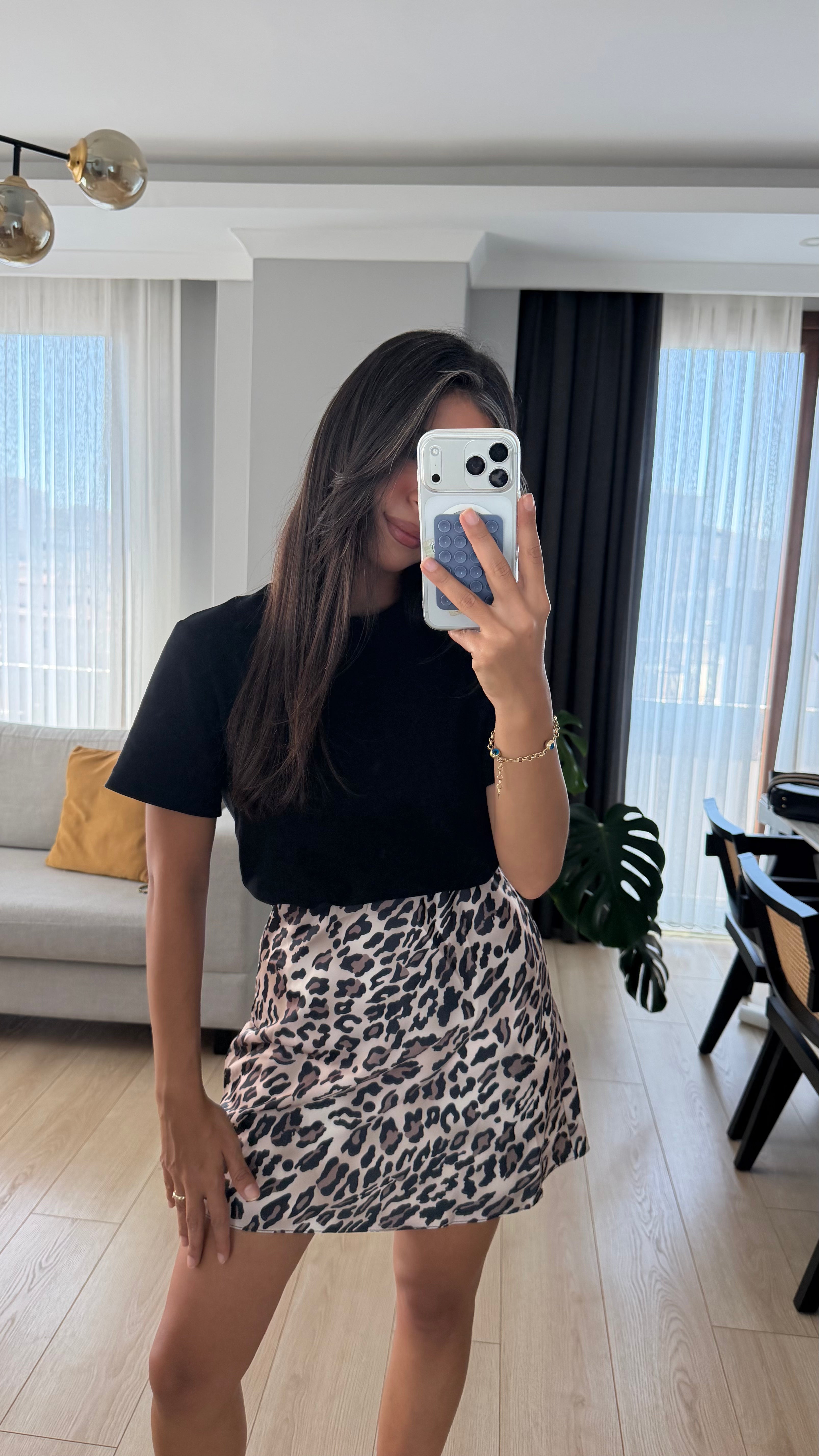 Leopar Saten Etek