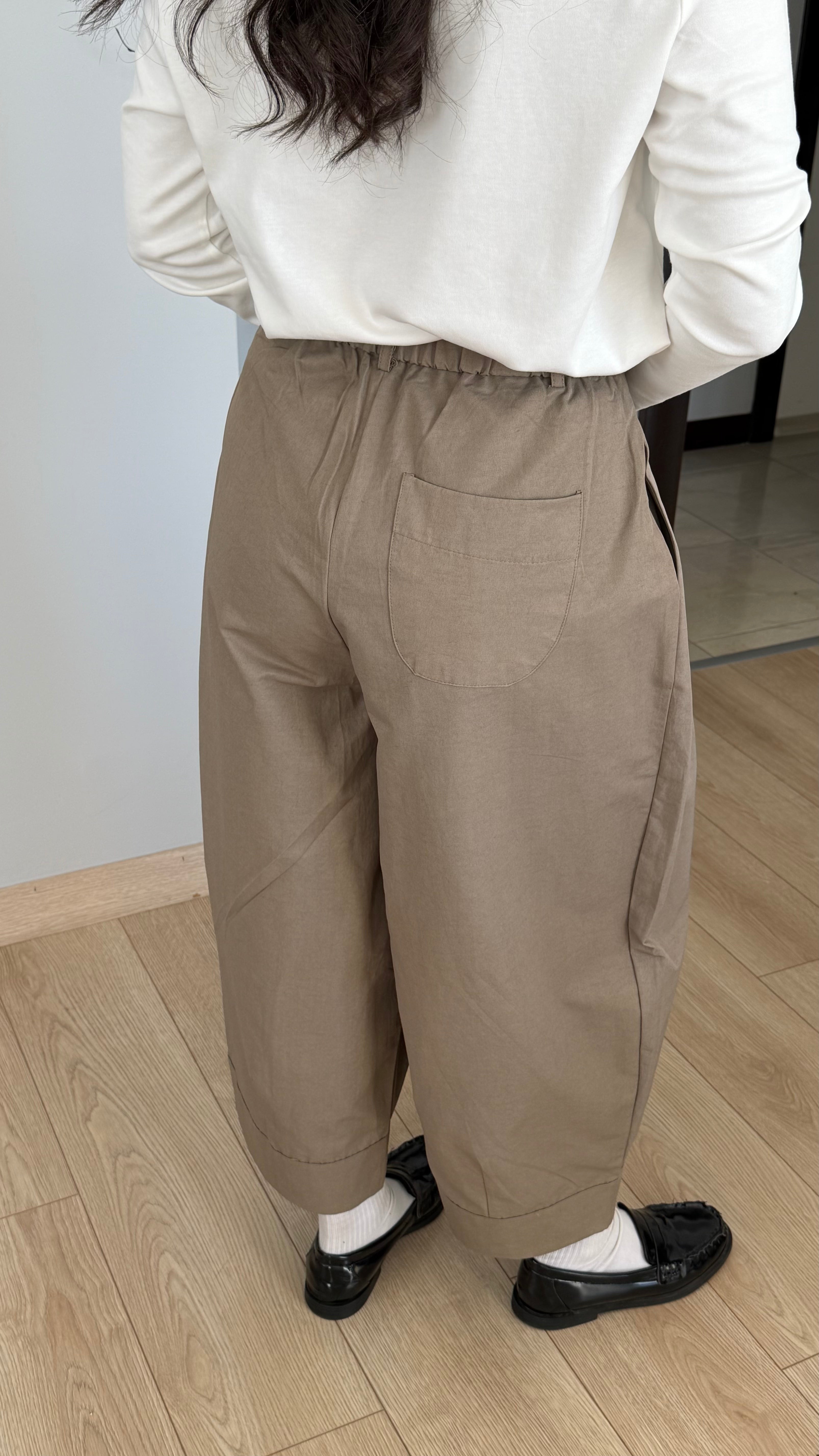 Barrel Fit pantolon- Açık Haki